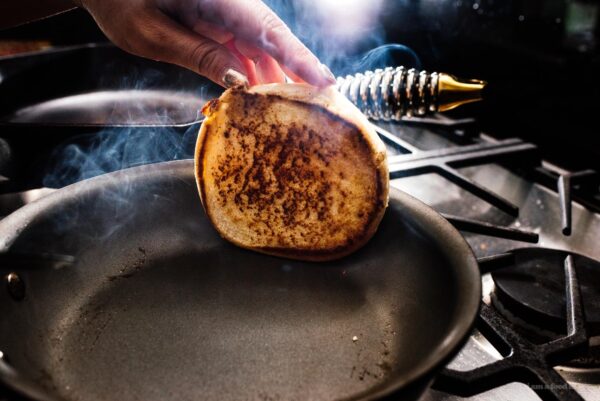 toasting burger buns | www.iamafoodblog.com