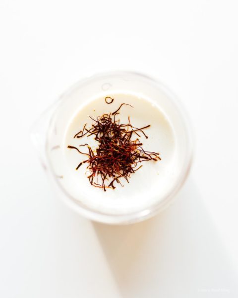 saffron cream for chicken biryani | www.iamafoodblog.com