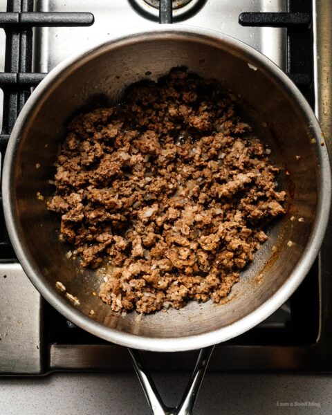 Keto-Friendly Low Carb Bolognese with Shirataki Noodles | www.iamafoodblog.com