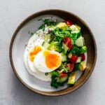 Jammy Eggs and Yogurt Breakfast Bowl Recipe | www.iamafoodblog.com