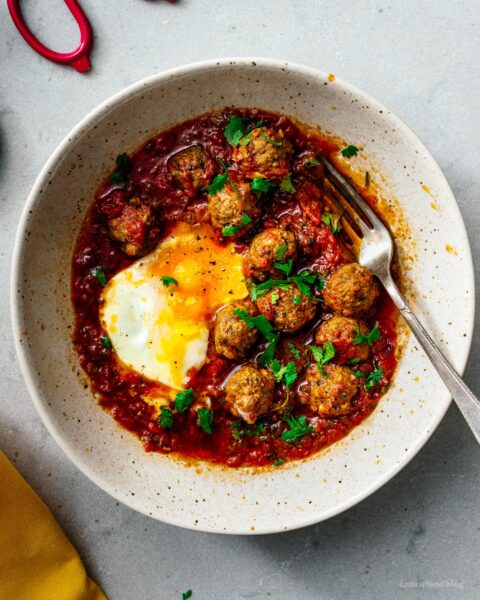 Moroccan Lamb Meatballs in Tomato Sauce | www.iamafoodblog.com