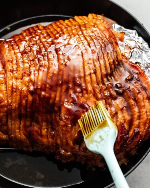 glazing ham | www.iamafoodblog.com