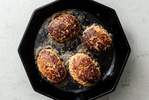 seared Salisbury steaks | www.iamafoodblog.com