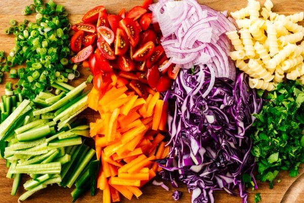 julienned vegetables | www.iamafoodblog.com