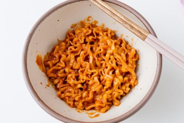 homemade buldak carbonara | www.iamafoodblog.com