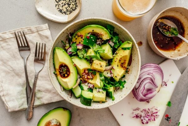 Cucumber Avocado Salad | www.iamafoodblog.com