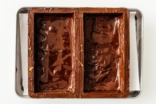 creating a chocolate shell in a mold | www.iamafoodblog.com