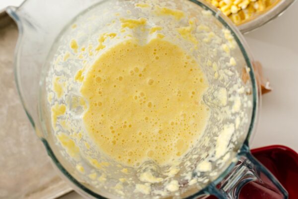 making corn pudding batter | www.iamafoodblog.com